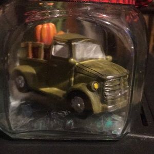 Rustic Holiday Truck in a Jar